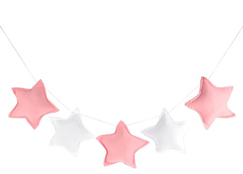 MAGICLULU 2 Pz Stelle e Ciondolo Stella Decorazione a Stella Sospesa da Appendere Pendente per Camera da per Bambini Arredamento per Casa Stoffa