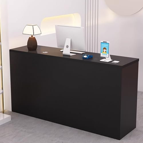 Moderner Empfangstresen mit Schubladen und großem Aufbewahrungsschrank, einfache Montage, ideal für Büro oder Einzelhandel