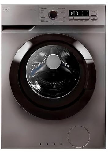 TEKA Lavadora de Libre Instalación 8 kg, Motor Inverter, 15 Programas, Centrifugado 1400 RPM, Display Digital, Programador 1 a 24h, Regulación Auto Consumo de Agua, WMK 40840