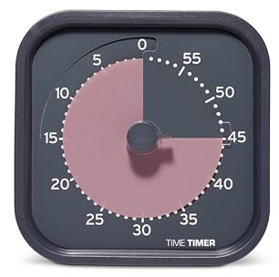 TIME TIMER Mod Home - Metallic Series - Minuteur visuel de 60 Minutes pour ADHD, Adultes, étudiants, et Pomodoro avec Fonctionnement Silencieux (Metallic Storm)