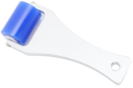 Herramienta Limpiadora de Rodillo de Polvo de Silicona Premium con Función Eléctrica Estática Cabello, Caspa, Polvo y Fibras - de Aluminio (Azul) (3 CM)