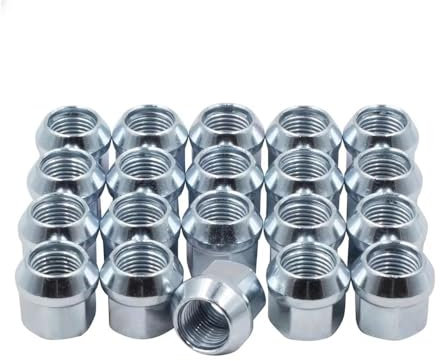 HZSMYXGS Bulloni Cerchioni Compatibile con Dodge per RAM 1500 2500 3500 2002-2011 per Dakota 2005-2011 Chiave 19 mm Altezza 21 mm Dadi Ruota Aperti 9/16-18