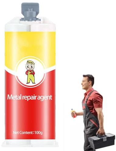 Colle Métal,Adhésif pour Assemblage Métallique | Scellant Industriel Imperméable pour Ciment Acrylique, Électroménager et Acier Inoxydable