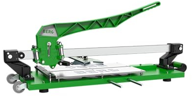 BERG BTC 640-3G Fliesenschneidmaschine I 640 mm Schnittlänge, HM-Schneiderad 22 mm I Geeignet für Wand- & Bodenplatten 6–20 mm I Mit Rollmaßband & Brechvorrichtung, Profiqualität