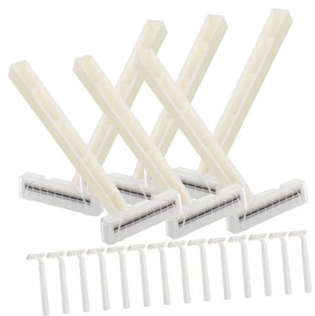 COLLBATH 20 Stück Einwegrasierer für Männer mit Tragbarem Design aus Kunststoff und Metall für Hotel und Bad Praktischer Haartrimmer für Arme und Körperhaarentfernung