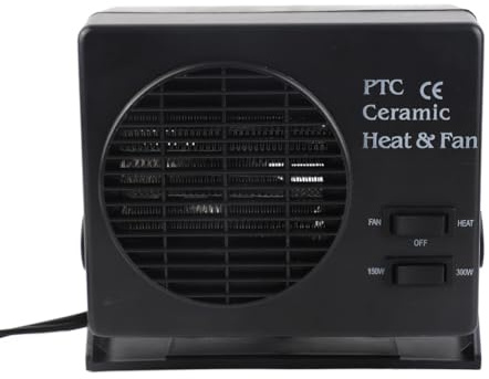 BOROCO Chauffage Intérieur, 12v 300W Comfort Entroter Sace Chauffage de Chauffage, Chauffage de Voiture Conçu pour le Pare-brise de Voiture