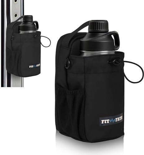 FIT-FATH: 1,5 l magnetisk flaskväska, vattentät, magnetisk sportflaska, vattentät, för mobiltelefon, nycklar, kort, multifunktionell väska, vandring, cykling, löpning, fitness, resor