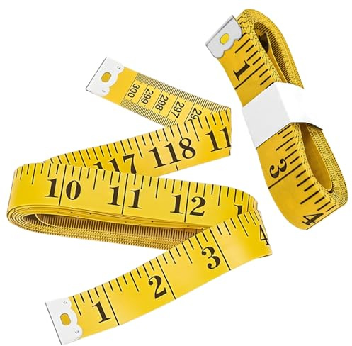 Tape Measure Body 120 Inch / 300 cm - 2 Pack Dual-Sided Soft Body Measuring Tape - Flexible Sewing & Tailor Tape Measure – Dressmaking, Fabric & Fitness Measurement