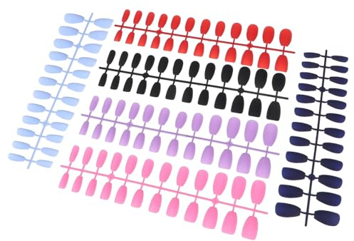 Ongles à Couverture Intégrale Style Ballet Français 24 Pièces | Abs, Finition Mate Délicate, 6 Lots, Usage Maison ou Salon Professionnel