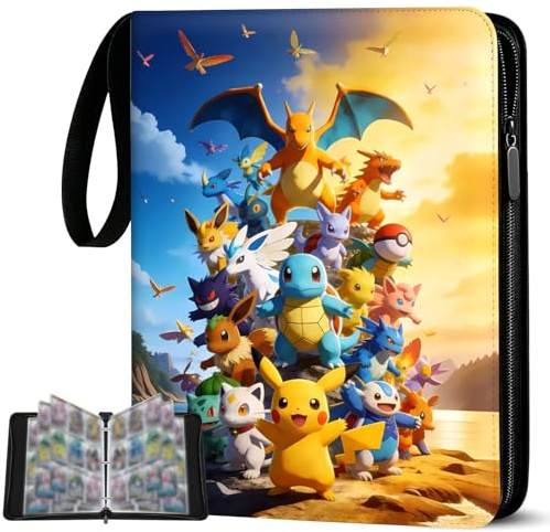 TATAFUN Sammelalbum für Karten, 50 Seiten 900 Taschen Sammelkarten Album, PU Wasserdicht Karten Sammelalbum, Ideale Geschenk für Birthday Christmas (900)