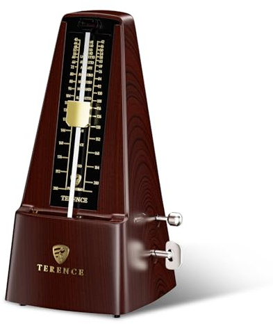 Mechanisches Metronom für Klaviergitarre, Violine, Bassdrum und andere Musikinstrumente, lauter Klang und hochpräziser Track Beat und Tempo, tragbares Metronom, Geschenk, Unterricht für Anfänger