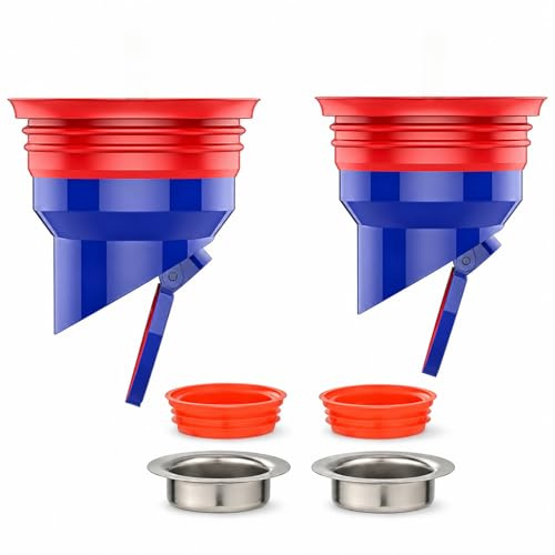 Fyhqwf 2 PièCes Anti Odeur Douche Noyau De Drain De Sol - 35-52mm Noyau De Drain De Sol - Bouchon Anti Odeur - Facile à Installer (Comprend 2 Anneaux En Silicone Et 2 Anneaux En Acier Inoxydable)