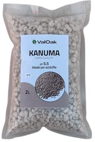 ValOak Kanuma 2 L – Substrato Vulcanico per Bonsai e Piante Acidofile | Granulometria | Drenaggio e Aerazione Professionale | Materiale Inerte | Made in Italy (5-10 mm)