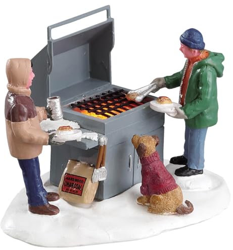 Lemax Vail Village Zubehör: Grillin' & Chillin', Harz, Mehrfarbig, 10 x 12 x 17 cm (T x B x H)