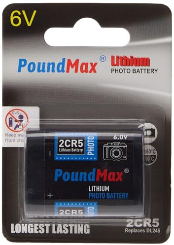 2CR5 Camelion 6 V Lithium-Ion Photo Battery High Capacity by PoundMax