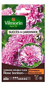 Vilmorin - Sachet graines Cosmos double click rose bonbon