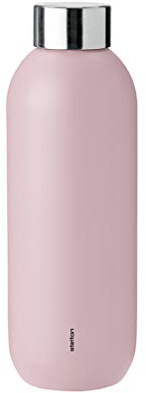 Stelton Keep Cool doppelwandig steel Trinkflasche 0,6 L misty rose