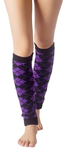 iB-iP Mujer Calentadores Cuadros Ballet Térmicos Danza Aeróbicos, Talla: Talla única, Jacinto de & Negro
