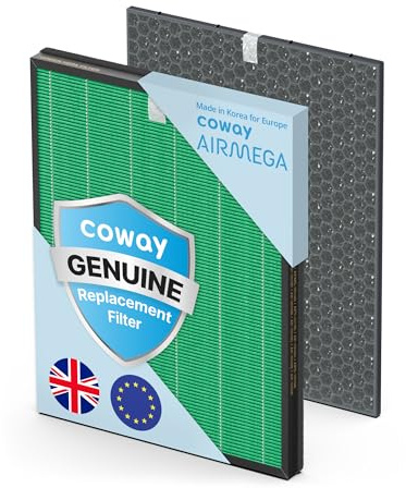 COWAY Genuine Air Purifier Filter for AIRMEGA JET, Designed for Europe | 1 HEPA + 1 activated carbon filter; Coway-engineered for consistent airflow and filtration for up to 1 year.