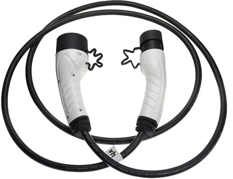 vhbw Ladekabel Typ 2 zu Typ 2 kompatibel mit BMW 7er Serie, i3s, i3, i5, i4, i7 Elektroauto, 1-phasig, 16 A, 3,5 kW, 3 m