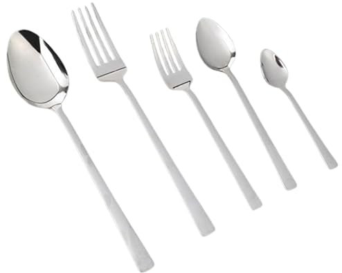 Juego de Cubiertos Fecra Ege 60 Piezas – Cubiertos para Cena - Sencillos y Elegantes – 12 Personas