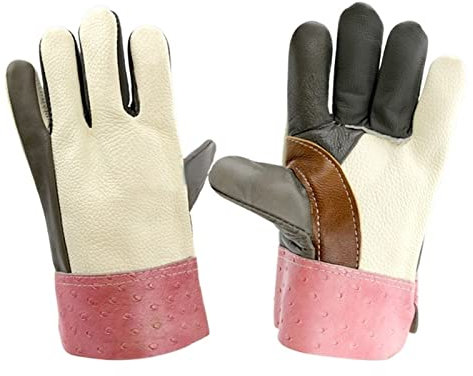 Guantes de Soldadura Guantes de Soldador de Cuero duraderos Guantes de Cuero de Soldadura ignífugos Guantes Resistentes al Desgaste (Color : Cowhide) (Color : Cowhide)