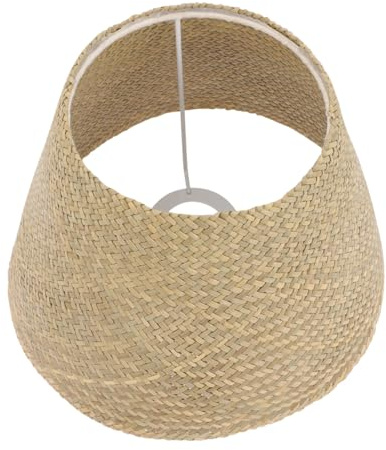 Angoily Abat-Jour Tissé En Paille 10.63 Pouces Pour Lampe De Table Ou De Bureau Diffuseur Lumineux Vintage Confortable Et Décoratif Pour Salon Chambre Et Bureau