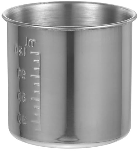 Zerodeko Edelstahl Messbecher 160 Ml Mit Skala Präziser Reis Messbecher Für Reiskocher Küchenutensilien Flüssigkeiten Küchenhelfer 2.56X2.56X2.36 Zoll