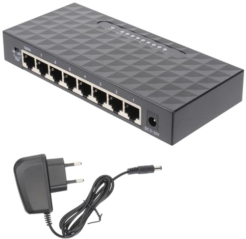 Angoily 1pezzi Adattatore Splitter di Rete Porte per Connessione Ethernet LAN Fino Mbps Splitter LAN Compatibile con Dispositivi Rete