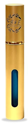 B & E Peppermint Breath Spray for Bad Breath - 0.34 oz Mint Mouth Freshener Spray - Compact Oral Care Spray for Dry Mouth - Gold Bottle