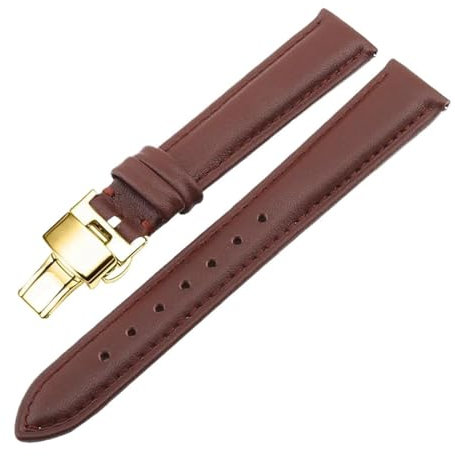 SpaRcz Echtes Lederarmband, Leinwandbindung, Uhrenkette für Damen, Ersatzbänder 12-20mm, Farbe 11, 18mm