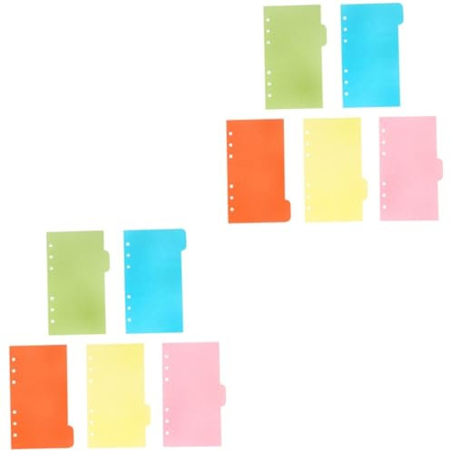 SHINEOFI 12sets Notebook Dividers Binder Organizer Tabs Ring Binder Dividers for Do Planner Inserts