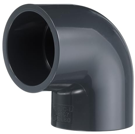 sourcing map 90 Degree Elbow PVC Pipe Fittings 2 2 Way Furniture Grade PVC Corner Connectors Angle Elbow Side Outlet for Sewer Plumbing Drain Pipe Water Supplies Build Garden