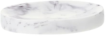 SHOWERORO Seifenablage Aus Resin Im Marmorstil Kompakt Und Platzsparend Für Badezimmer Zu Hause Schale Zur Aufbewahrung Von Seife Stilvolles Design Für Jeden Wohnstil