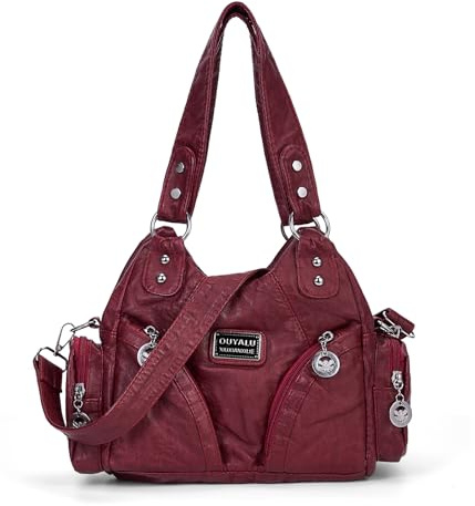 TIAASTAP Klein City Bag Vintage Tasche y2k Handtasche mit Vielen Fächern Damen-Schultertaschen Hobo Bag Ledertasche Handbags Shoulder Bag Damen-Henkeltaschen klein Schultertasche