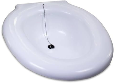 Bidet Portatil. Bidet Portatil para WC con Tapón Incorporado. Baño de Asiento Adaptable a WC. Bidet Sanitario Capacidad 3,5L. Baño de Asiento para WC Universal