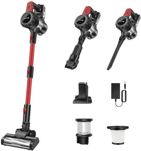 Handheld Vacuum Cleaner, Cordless Stick Vacuum Cleaner, 15000PA USB Rechargeable Portable Lightweight Car Vacuum Cleaner, Powerful Suction and 40mins Runtime for Car, Home, Kitchen, Pet Hair Vacuuming