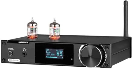 Preamplificatore stereo HiFi a valvole Ricevitore DAC USB Convertitore audio S/PDIF D/A con display OLED LDAC