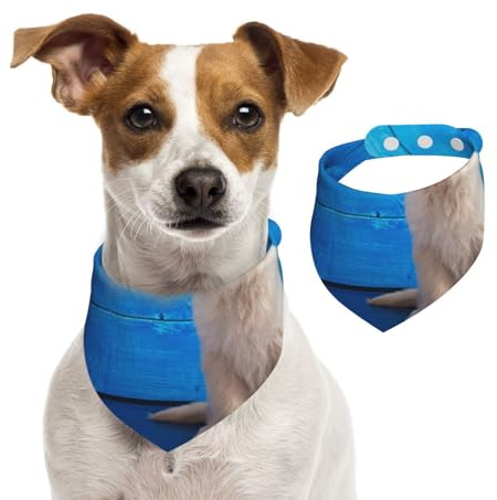 Golden Retriever Welpe, Hundehalstücher, Baumwoll-Haustierschal, verstellbare Lätzchen für Haustiere,S