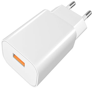 Powice 15W USB A Ladegerät, 5V/3A USB Ladegerät, US-B Adapter, US-B Netzteil, Lade-gerät U-SB Geeignet für Mobiltelefone, Kopfhörer, Schreibtischlampen, Bluetooth Lautsprecher und Andere Kleingeräte