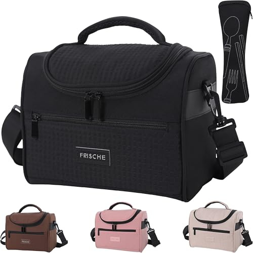 LSHYSMA Insulated Lunch Bags for Men and Women,8.5L Cool Bag for Work | Adults cooler Tote bag,Waterproof,Partition,Pack Lunch Bag for Girls Ladies Office School Travel Picnic Camping BBQ Beach