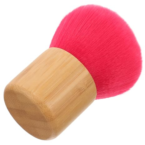 ERINGOGO Blushsminkborste med Trähandtag Kompakt och Lätt för Puder och Fixeringspuder Hållbar Syntetisk Fiber för Resor och Daglig Användning