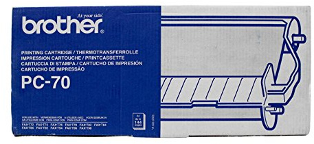 Brother PC70 Mehrfachkassette mit Farbband für T78/T84/T86, Schwarz