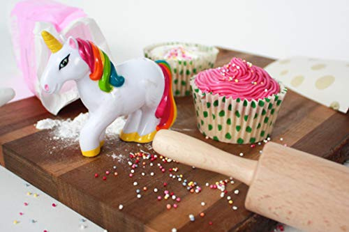 Gift Republic Unicorn Baking Sprinkles Shaker - Cute Hundreds and Thousands Shaker for Home Baking - Baking Accessories for Kids – Rainbow Sprinkles