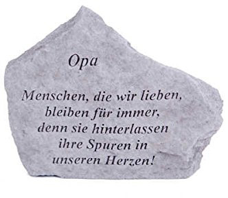 Vidroflor Gedenkstein Opa... aus Steinguss 18 x 14 cm Grabschmuck