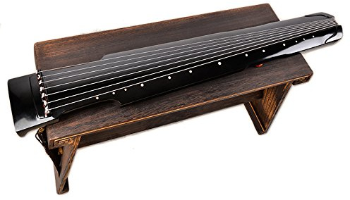 OrientalMusicSanctuary Lacquered Aged Paulownia Guqin - 7-string Chinese Zither (Zhongni Style)