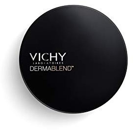 Vichy Dermablend Fondotinta Covermatte Uniformante, Base Viso in Polvere ad Alta Coprenza, Pelle Radiosa e Imperfezioni Nascoste, Per Pelli a Tendenza Acneica, Tonalità: 35, 10 gr