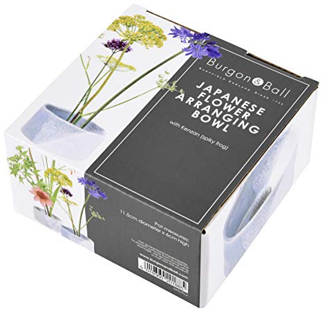 Burgon & Ball Ikebana Fuji Japanese Bowl with Kenzan Spike Flower Arranging Vase