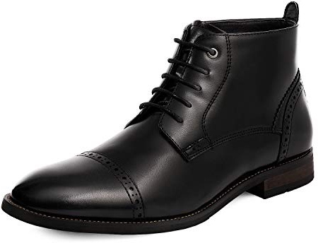 Bruno Marc Men's Dress Ankle Boots Cap Toe Oxford Boot WARNER-2,Size 8,Black,WARNER-2