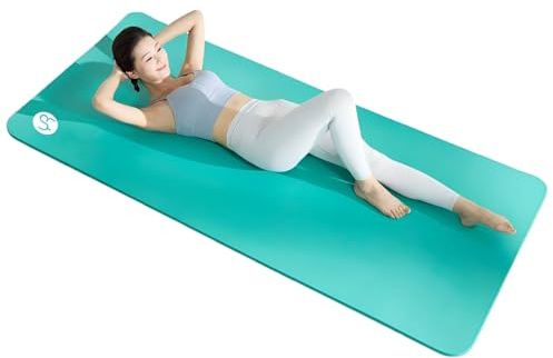 RYTMAT Yogamatte 15mm Dicke NBR 195x90cm Breit Fitnessmatte Sportmatte für Home Gym Yoga Pilates Aerobic Training mit Tragetasche